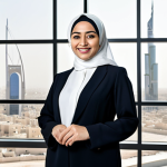 가치 기반 경력의 글로벌 트렌드 - Empowered Businesswoman**

"A professional businesswoman in a modest, tailored abaya, standing confi...