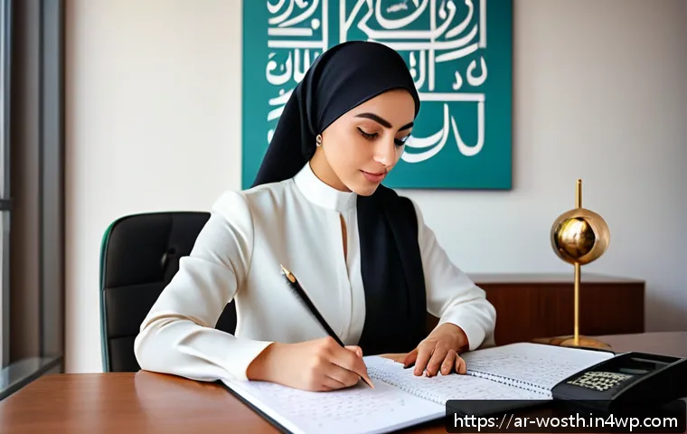 가치 기반 경력에서의 실패 사례와 교훈 - A professional Middle Eastern woman in modest business attire sitting thoughtfully at a modern offic...